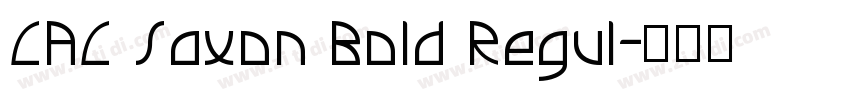 CAC Saxon Bold Regul字体转换
